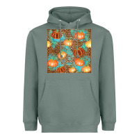 Sage plaid fall pumpkin seamless Heavyweight Hoodie - AdoDesignShop