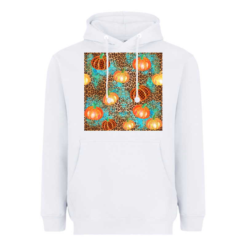 Plaid Fall Pumpkin Seamless Heavyweight Hoodie by AdoDesignShop | Teevron