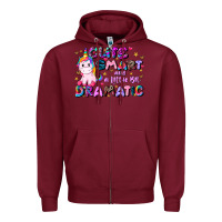 Burgundy cute smart and a little bit dramatic Zipper Hoodie - JahusDesignShop
