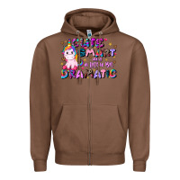 Chestnut cute smart and a little bit dramatic Zipper Hoodie - JahusDesignShop
