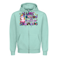 Seafoam cute smart and a little bit dramatic Zipper Hoodie - JahusDesignShop