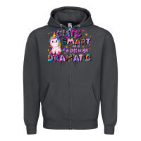Smoke cute smart and a little bit dramatic Zipper Hoodie - JahusDesignShop