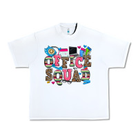 White office squad Urban Heavy Tee - Zillion Design Studio