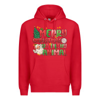 Red merry christmas ya filthy animal Premium Hoodie - MaliasSmallBusiness