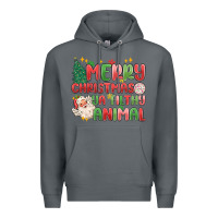 Rock merry christmas ya filthy animal Premium Hoodie - MaliasSmallBusiness