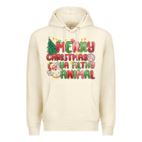 Sandshell merry christmas ya filthy animal Premium Hoodie - MaliasSmallBusiness