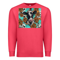 Cardinal western black and white cow Premium Sweatshirt - BarkalooDesign