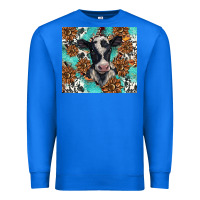 True Royal western black and white cow Premium Sweatshirt - BarkalooDesign