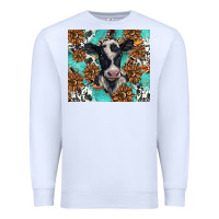 White western black and white cow Premium Sweatshirt - BarkalooDesign