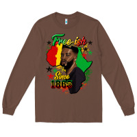 Chestnut free ish since 1865 black man Long Sleeve Tee - HRA Design Shop