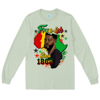 Matcha free ish since 1865 black man Long Sleeve Tee - HRA Design Shop