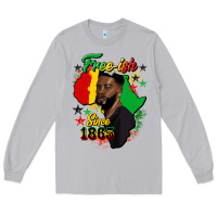 Moon Dust free ish since 1865 black man Long Sleeve Tee - HRA Design Shop