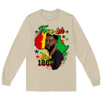 Mushroom free ish since 1865 black man Long Sleeve Tee - HRA Design Shop