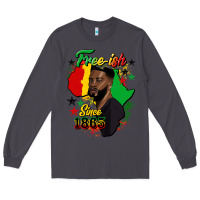 Smoke free ish since 1865 black man Long Sleeve Tee - HRA Design Shop