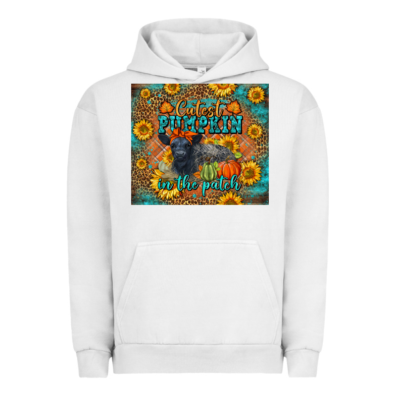 Fall Cutest Pumpkin In The Patch Cute Cow Tumbler Urban Hoodie by LillyAllenDesigns | Teevron