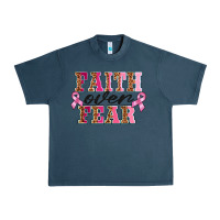 Midnight Navy faıth over fear Urban Heavy Tee - BarkalooDesign