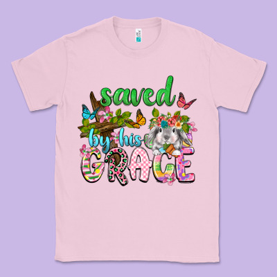 Saved By His Grace Classic Tee Designed By Neo Western