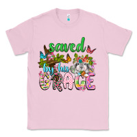 Bubblegum Pink Saved by his grace Classic Tee - Neo Western