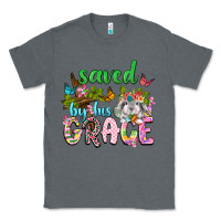 Charcoal Heather Saved by his grace Classic Tee - Neo Western