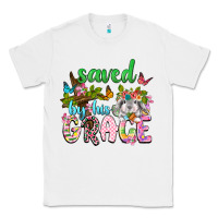White Saved by his grace Classic Tee - Neo Western