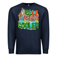 Navy pe teacher but cooler Premium Sweatshirt - NancyCooperArtShop