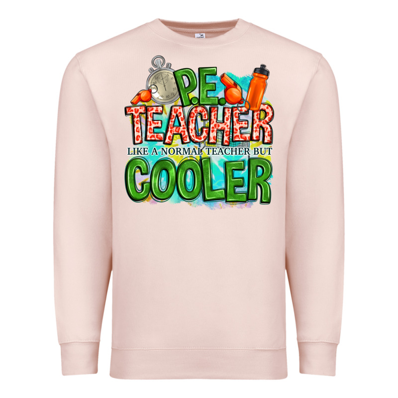 Pe Teacher But Cooler Premium Sweatshirt by NancyCooperArtShop | Teevron