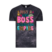 Cloud Black just a girl boss building her empire Vintage Tee - texasbilliewilder