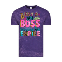 Cloud Purple just a girl boss building her empire Vintage Tee - texasbilliewilder