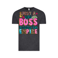 Vintage Black just a girl boss building her empire Vintage Tee - texasbilliewilder