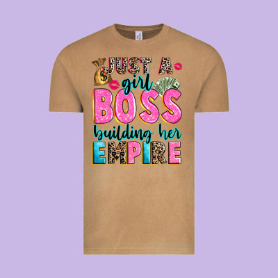 Vintage Tee just a girl boss building her empire