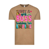 Vintage Coffee just a girl boss building her empire Vintage Tee - texasbilliewilder