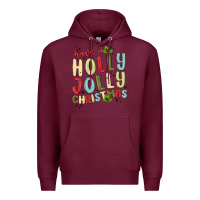 Burgundy have a holly jolly christmas Premium Hoodie - MaliasSmallBusiness