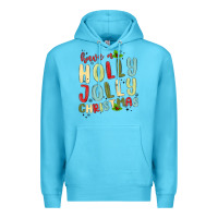 Ocean Blue have a holly jolly christmas Premium Hoodie - MaliasSmallBusiness