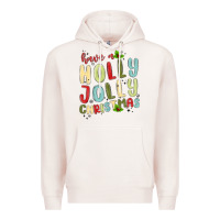 Pale Pink have a holly jolly christmas Premium Hoodie - MaliasSmallBusiness