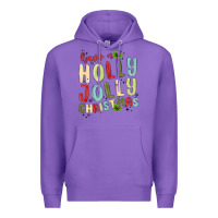 Purple have a holly jolly christmas Premium Hoodie - MaliasSmallBusiness