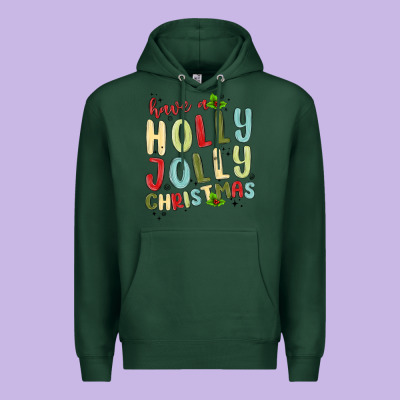 Have A Holly Jolly Christmas Premium Hoodie Designed By Maliassmallbusiness