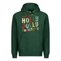 Sports Green have a holly jolly christmas Premium Hoodie - MaliasSmallBusiness
