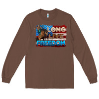 Chestnut Long live freedom 4th of july Long Sleeve Tee - Neo Western
