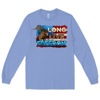 Colony Blue Long live freedom 4th of july Long Sleeve Tee - Neo Western