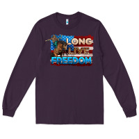 Plum Long live freedom 4th of july Long Sleeve Tee - Neo Western