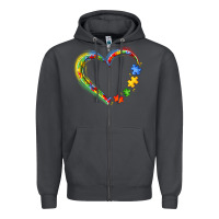 Smoke autism heart Zipper Hoodie - JahusDesignShop