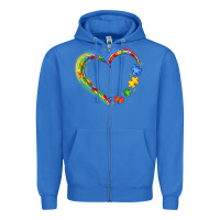 True Royal autism heart Zipper Hoodie - JahusDesignShop