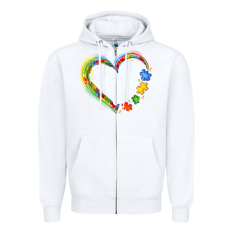 Autism Heart Zipper Hoodie by JahusDesignShop | Teevron