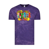 Cloud Purple taco fiesta Vintage Tee - Zillion Design Studio