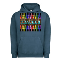 Pigment Midnight Navy Teacher Crayons Tumbler Urban Hoodie - LillyAllenDesigns