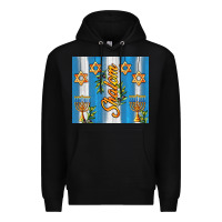 Black shalom with star of david Premium Hoodie - AdoDesignShop