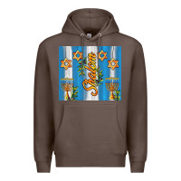 Coffee shalom with star of david Premium Hoodie - AdoDesignShop
