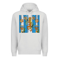 Dove Grey shalom with star of david Premium Hoodie - AdoDesignShop