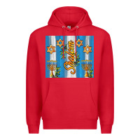 Red shalom with star of david Premium Hoodie - AdoDesignShop