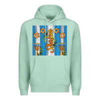 Seafoam shalom with star of david Premium Hoodie - AdoDesignShop